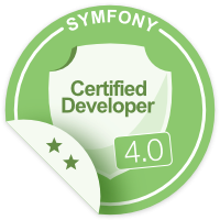Certified Symfony developer badge