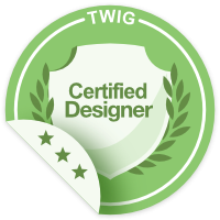 Certified twig developer badge