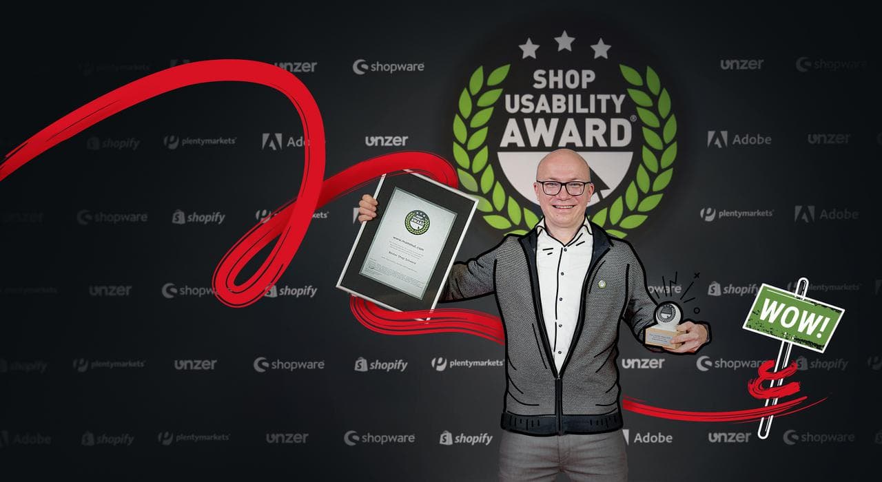 CEO creativestyle, Jaromir Fojcik, po otrzymaniu Shop Usability Award